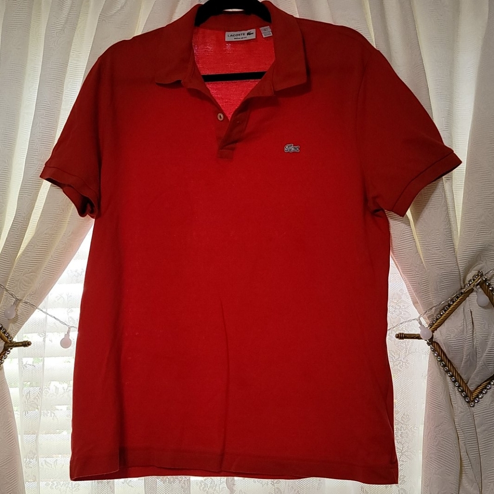 Lacoste red polo